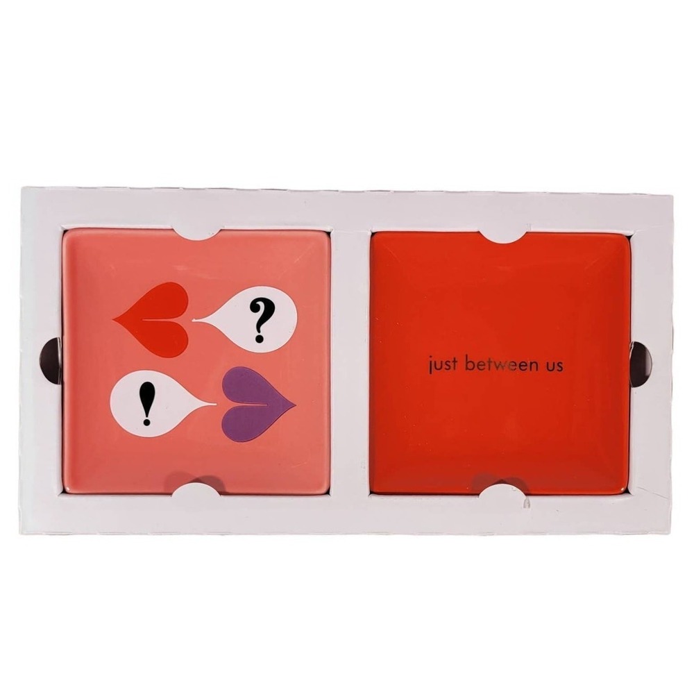 Kate Spade New York Sweet Talk Just Between Us Jewelry‎ Tray Set of 2 Lenox